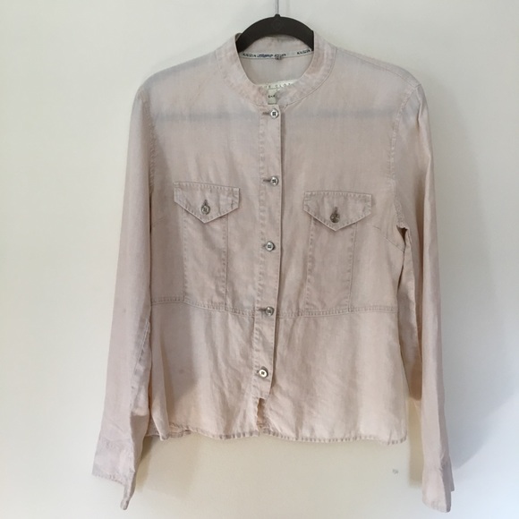 Krizia Jeans linen top - Picture 4 of 6